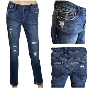 WHBM SKINNY DESTRUCTED JEANS